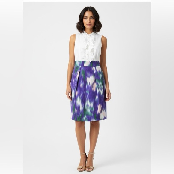 Shoshanna dress Ruffle Monet Print - Picture 1 of 8